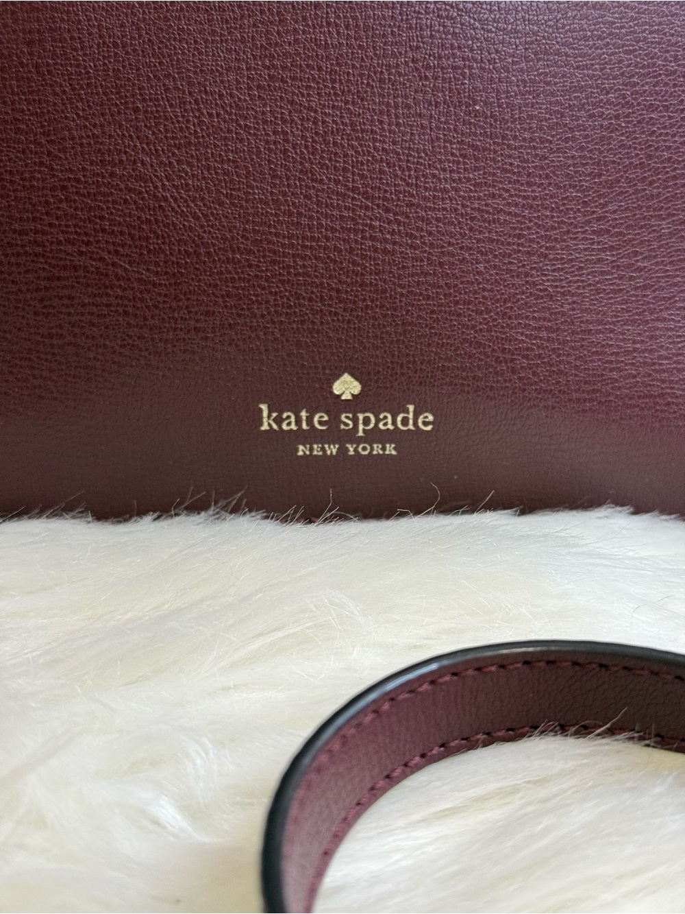 Kate Spade Adel Burgundy Medium Crossbody Bag - Picture 4 of 15